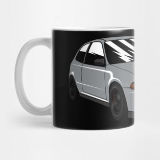 Silver Civic EG6 Mug